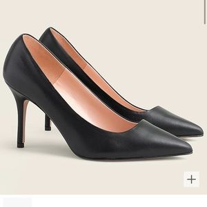 J Crew Black leather Elsie pump - size 9 -new in box